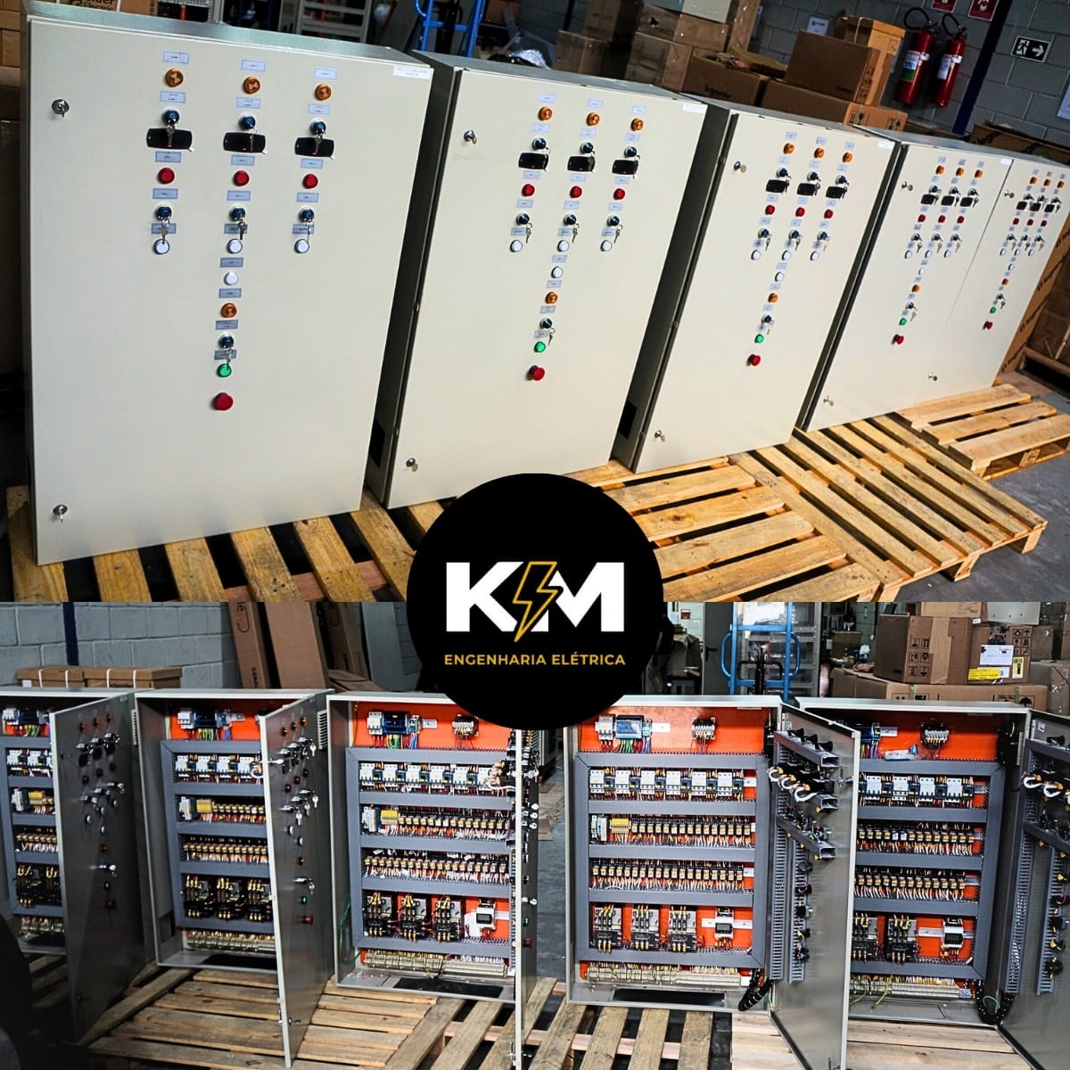 Painel elétrico industrial KM Engenharia